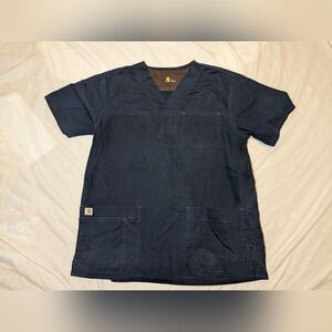 Carhartt Unisex Navy Blue Scrub Top‎ Size Small